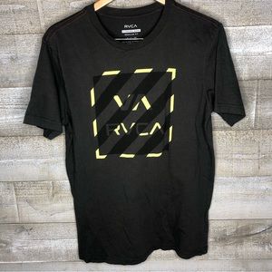 RVCA standard wash regular fit logo men t shirt